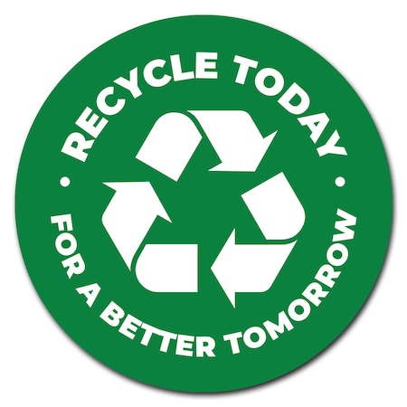 Signmission Recycle Circle Vinyl Laminated Decal D-12-CIR-Recycle